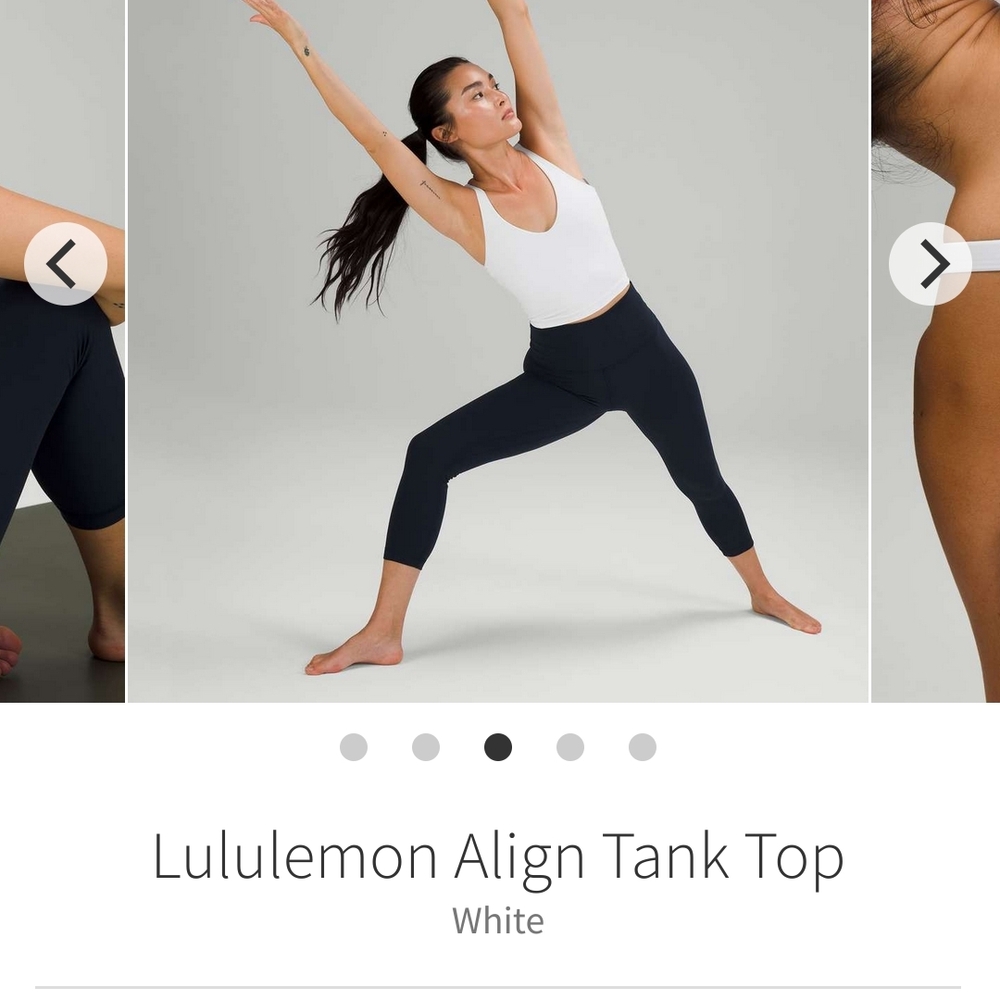 Lululemon Athletica White Align Top